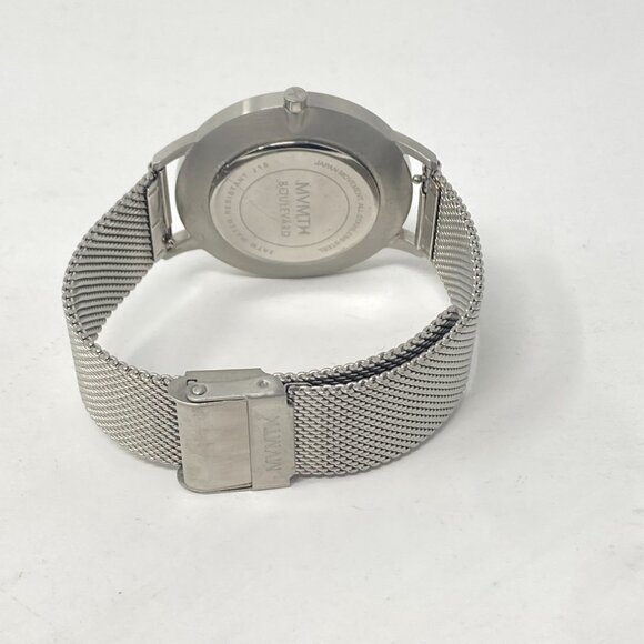 MVMT Watch Women 38mm Silver Tone Marble Dial Mesh Band New Battery main image 5